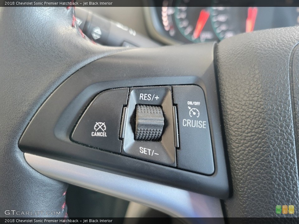 Jet Black Interior Steering Wheel for the 2018 Chevrolet Sonic Premier Hatchback #143533002