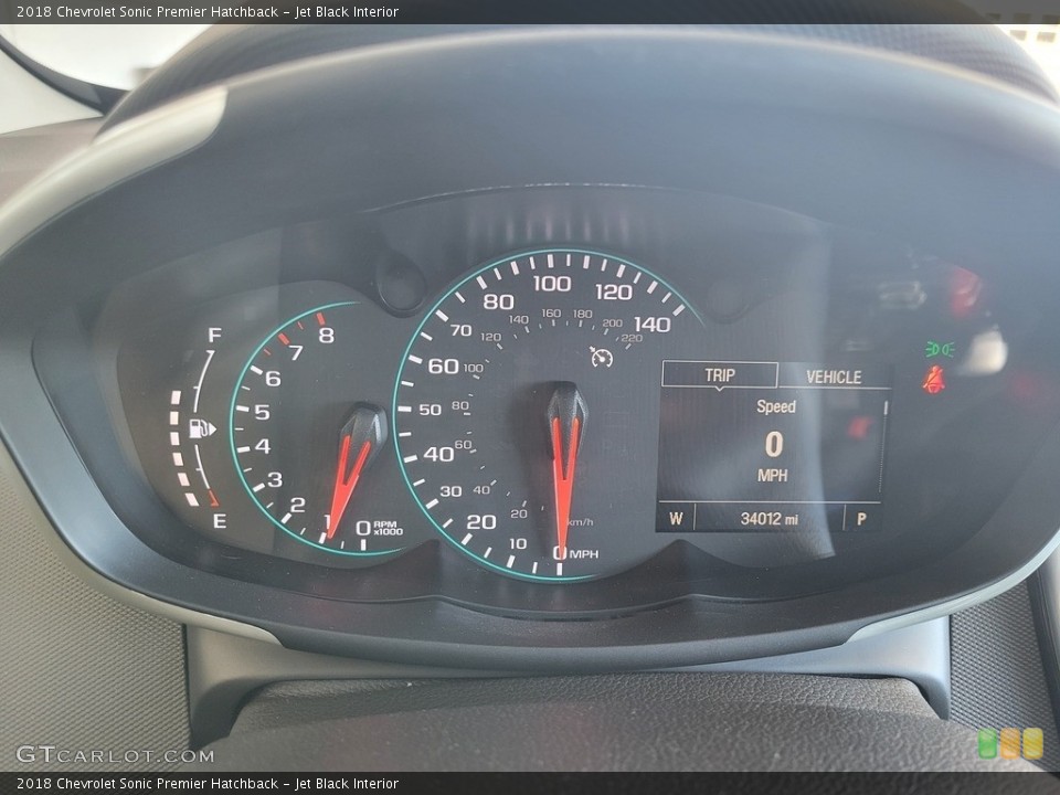 Jet Black Interior Gauges for the 2018 Chevrolet Sonic Premier Hatchback #143533047