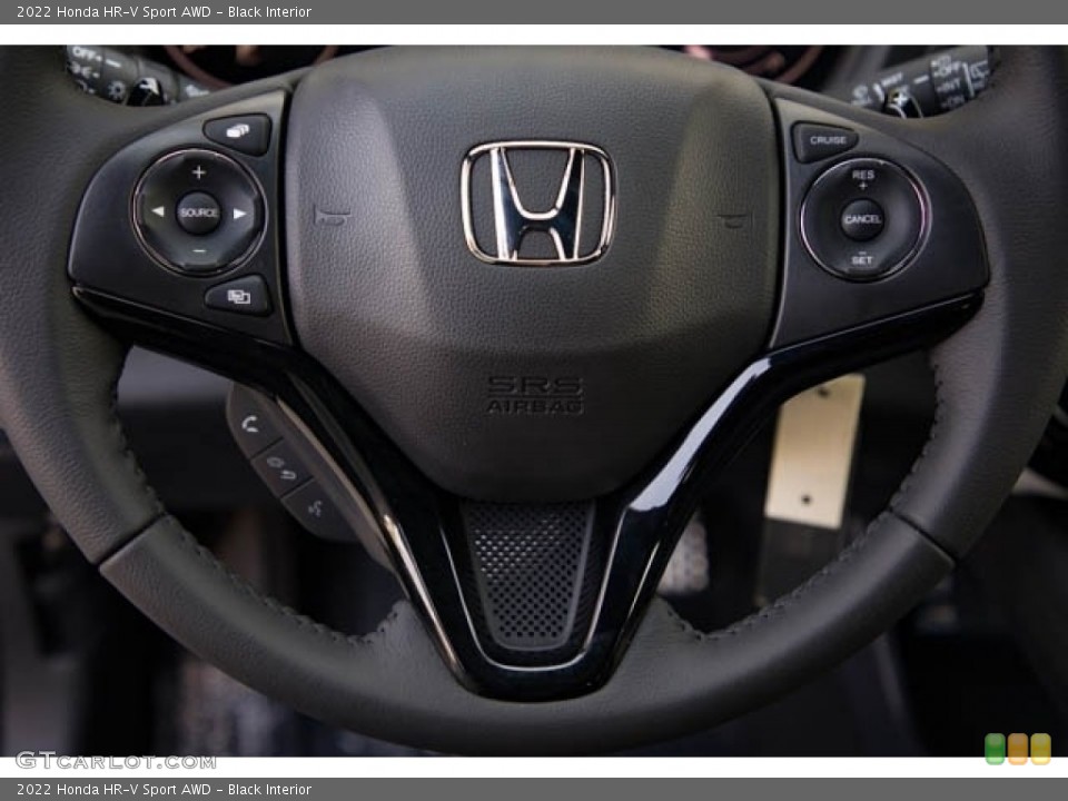 Black Interior Steering Wheel for the 2022 Honda HR-V Sport AWD #143533491