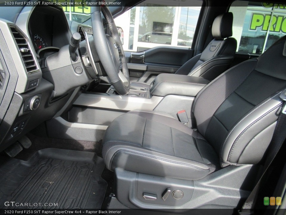 Raptor Black Interior Front Seat for the 2020 Ford F150 SVT Raptor SuperCrew 4x4 #143535813