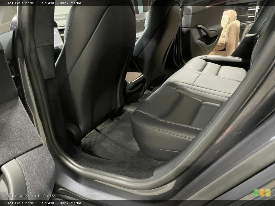 Black Interior Rear Seat for the 2021 Tesla Model S Plaid AWD #143538142