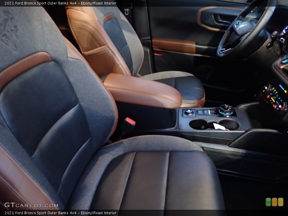 Ebony/Roast Interior Front Seat for the 2021 Ford Bronco Sport Outer Banks 4x4 #143543206