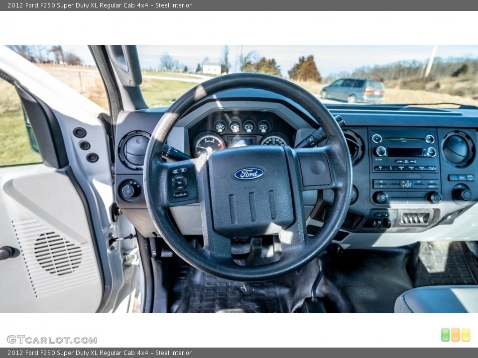 Steel Interior Steering Wheel for the 2012 Ford F250 Super Duty XL Regular Cab 4x4 #143543314