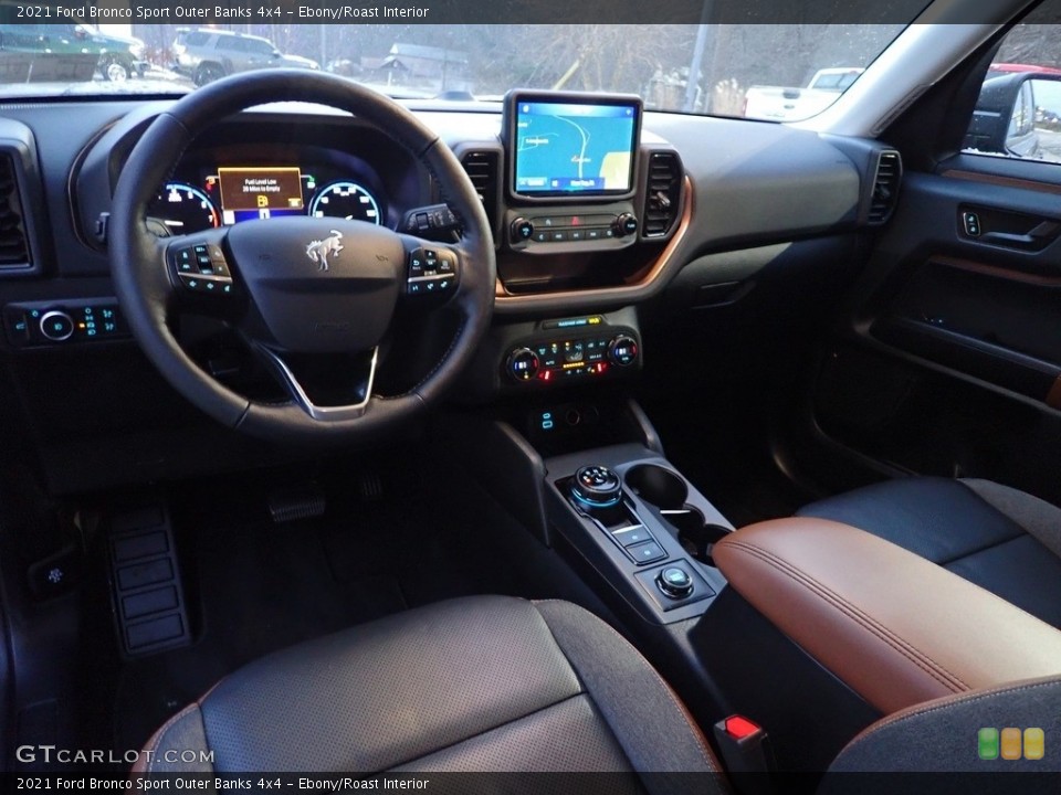 Ebony/Roast Interior Photo for the 2021 Ford Bronco Sport Outer Banks 4x4 #143543392