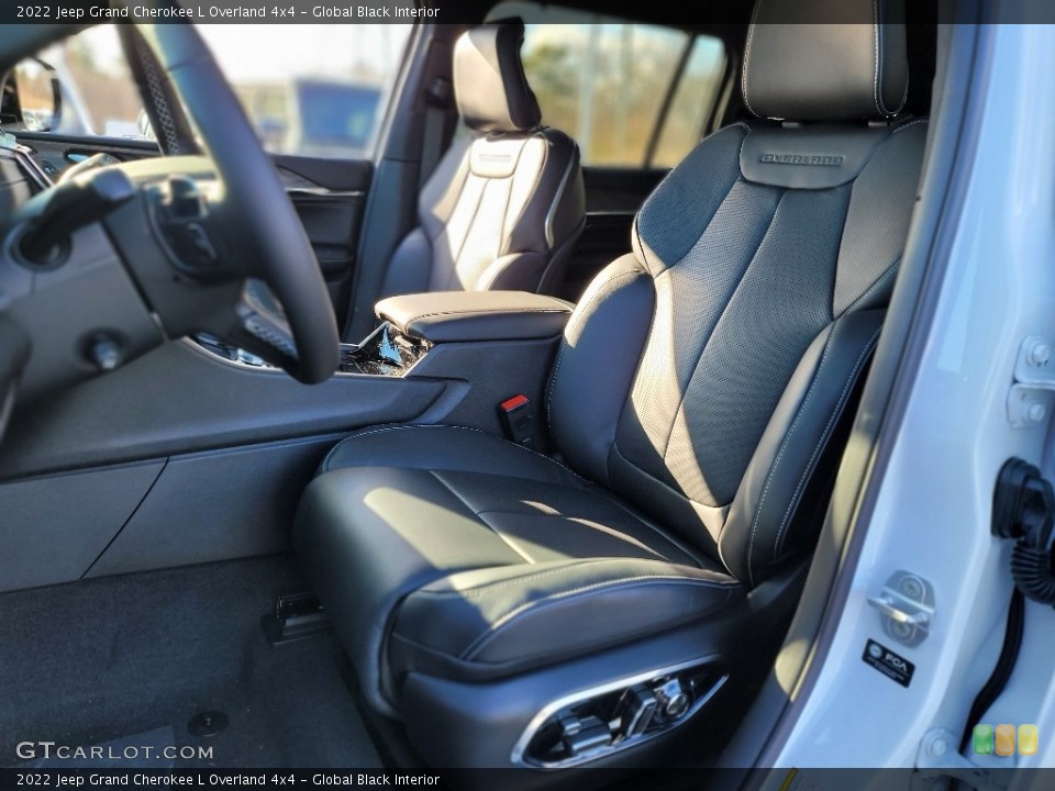 Global Black Interior Front Seat for the 2022 Jeep Grand Cherokee L Overland 4x4 #143543479