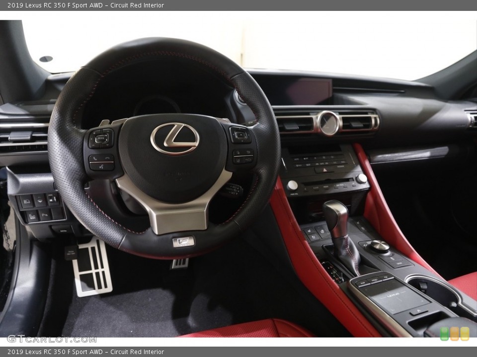 Circuit Red Interior Dashboard for the 2019 Lexus RC 350 F Sport AWD #143544364
