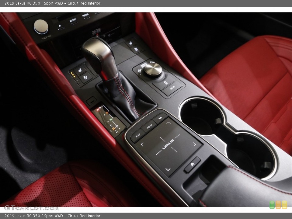 Circuit Red Interior Transmission for the 2019 Lexus RC 350 F Sport AWD #143544484