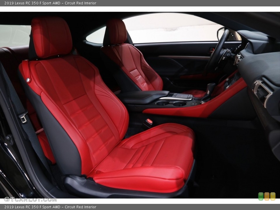 Circuit Red Interior Front Seat for the 2019 Lexus RC 350 F Sport AWD #143544511