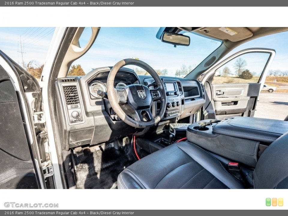 Black/Diesel Gray Interior Front Seat for the 2016 Ram 2500 Tradesman Regular Cab 4x4 #143545372