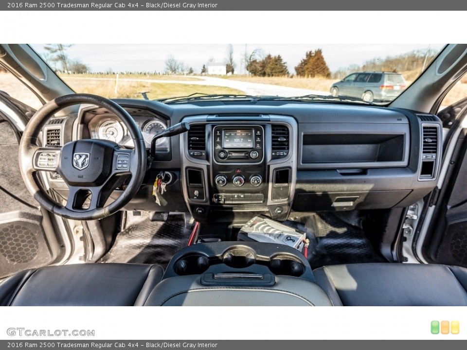 Black/Diesel Gray Interior Dashboard for the 2016 Ram 2500 Tradesman Regular Cab 4x4 #143545432