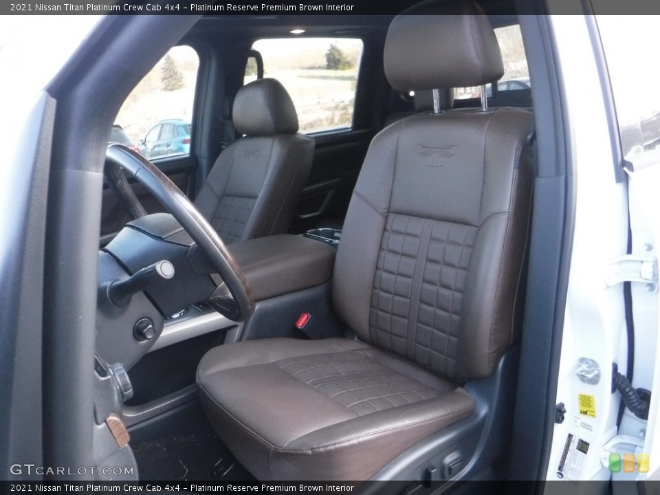 Platinum Reserve Premium Brown Interior Photo for the 2021 Nissan Titan Platinum Crew Cab 4x4 #143547276