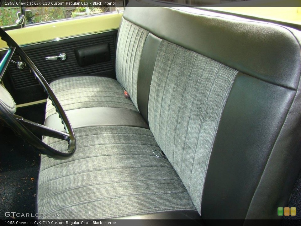 Black Interior Front Seat for the 1968 Chevrolet C/K C10 Custom Regular Cab #143550241