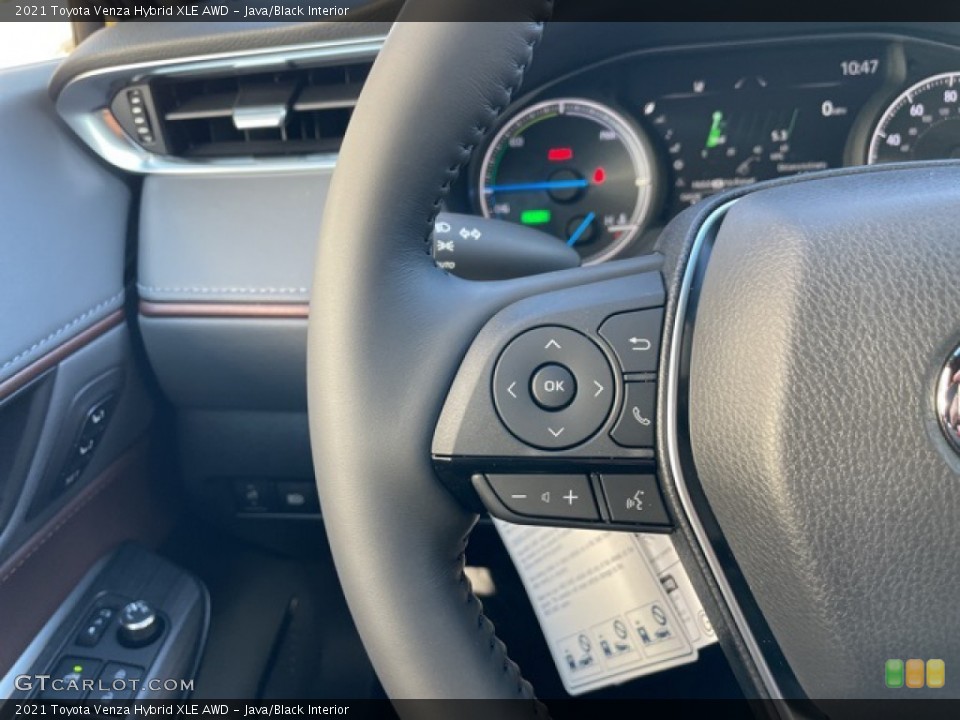 Java/Black Interior Controls for the 2021 Toyota Venza Hybrid XLE AWD #143551968