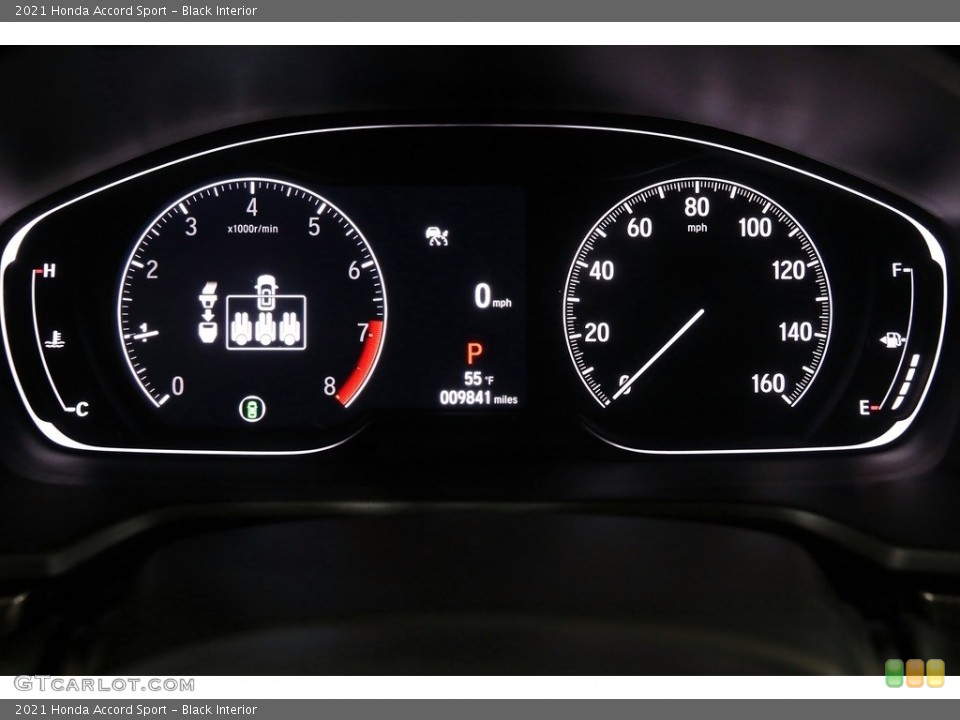 Black Interior Gauges for the 2021 Honda Accord Sport #143552790