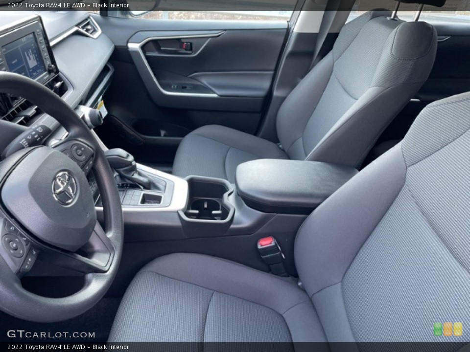 Black Interior Front Seat for the 2022 Toyota RAV4 LE AWD #143556058