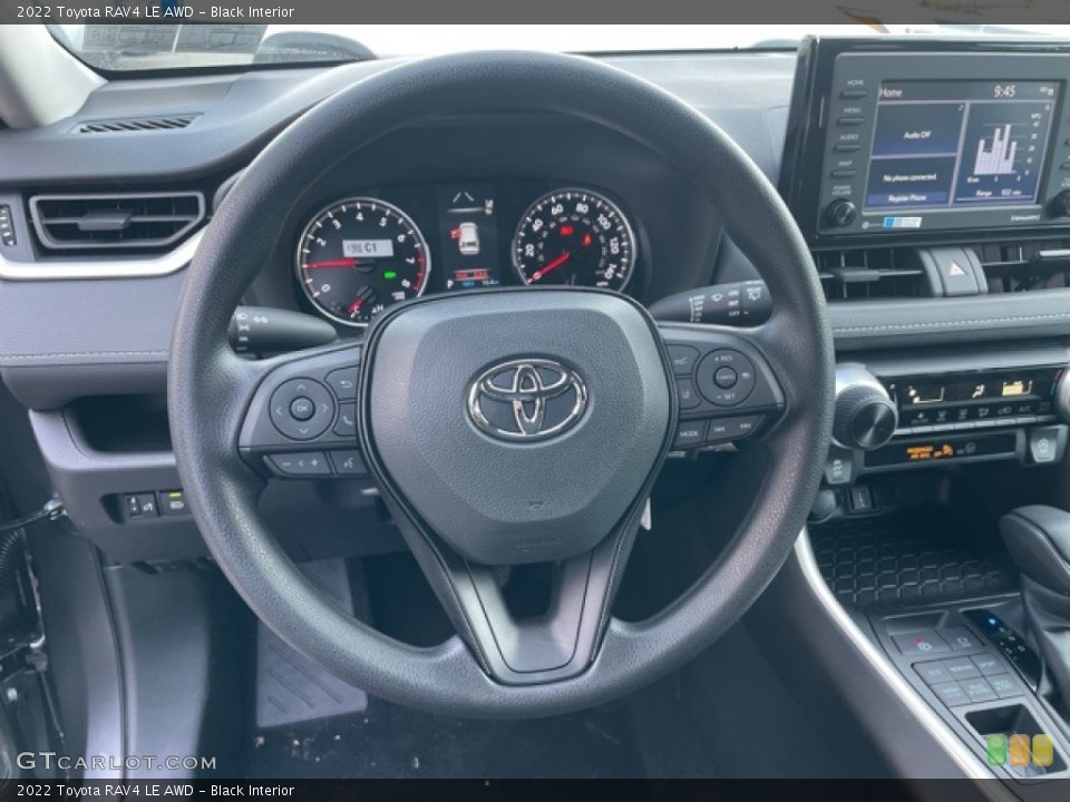 Black Interior Steering Wheel for the 2022 Toyota RAV4 LE AWD #143556238