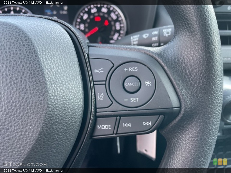 Black Interior Steering Wheel for the 2022 Toyota RAV4 LE AWD #143556376