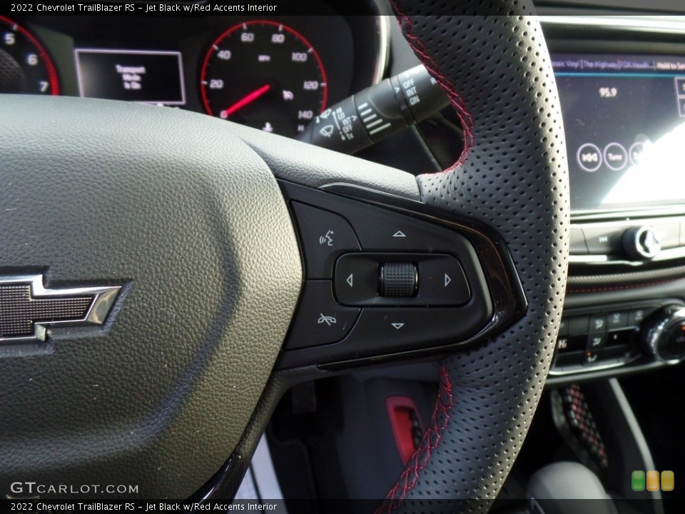 Jet Black w/Red Accents Interior Steering Wheel for the 2022 Chevrolet TrailBlazer RS #143558104