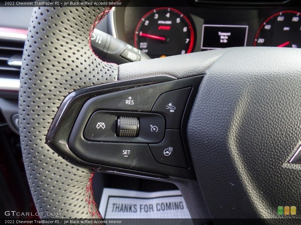 Jet Black w/Red Accents Interior Steering Wheel for the 2022 Chevrolet TrailBlazer RS #143558122