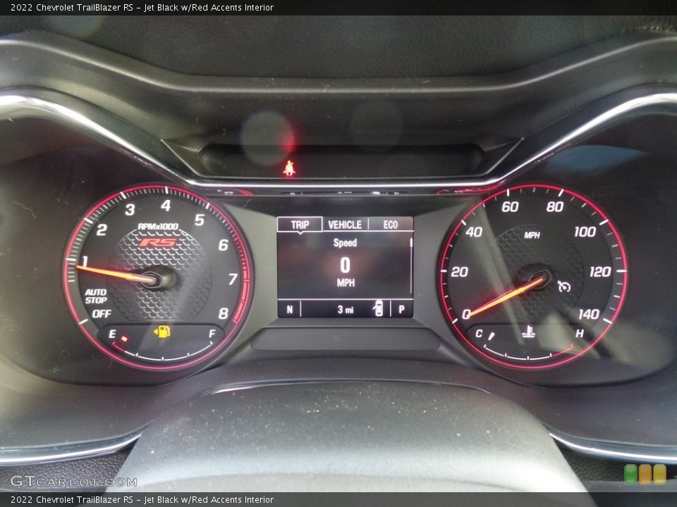 Jet Black w/Red Accents Interior Gauges for the 2022 Chevrolet TrailBlazer RS #143558164