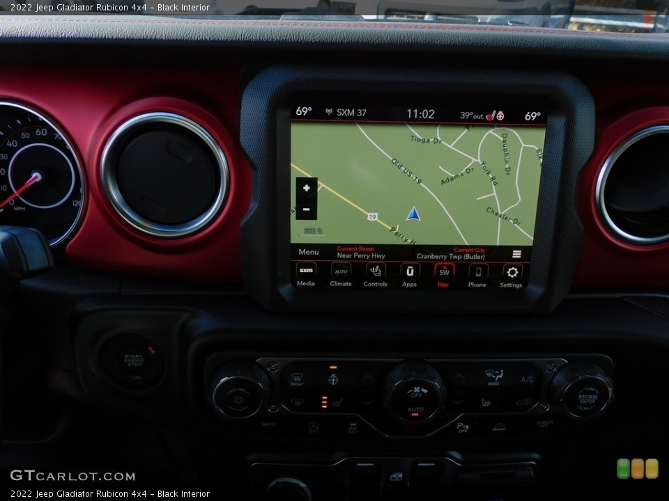 Black Interior Navigation for the 2022 Jeep Gladiator Rubicon 4x4 #143558344