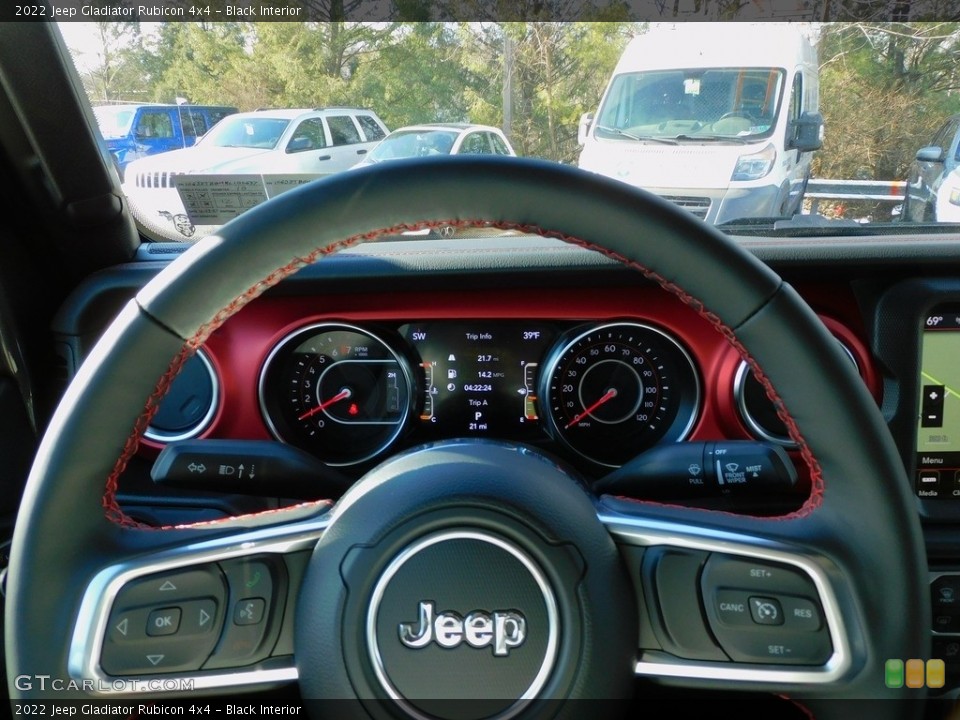 Black Interior Steering Wheel for the 2022 Jeep Gladiator Rubicon 4x4 #143558410