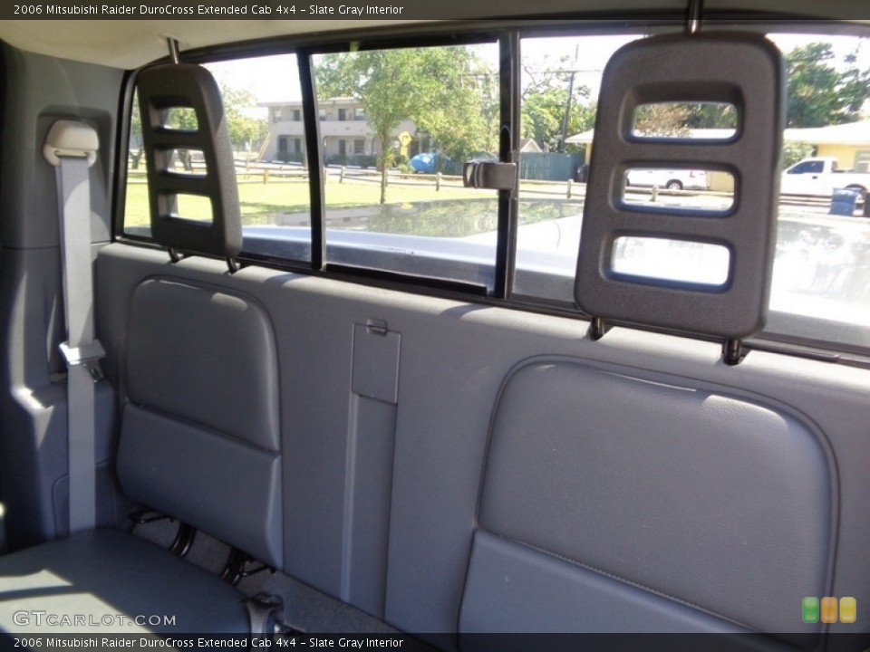 Slate Gray Interior Rear Seat for the 2006 Mitsubishi Raider DuroCross Extended Cab 4x4 #143560993
