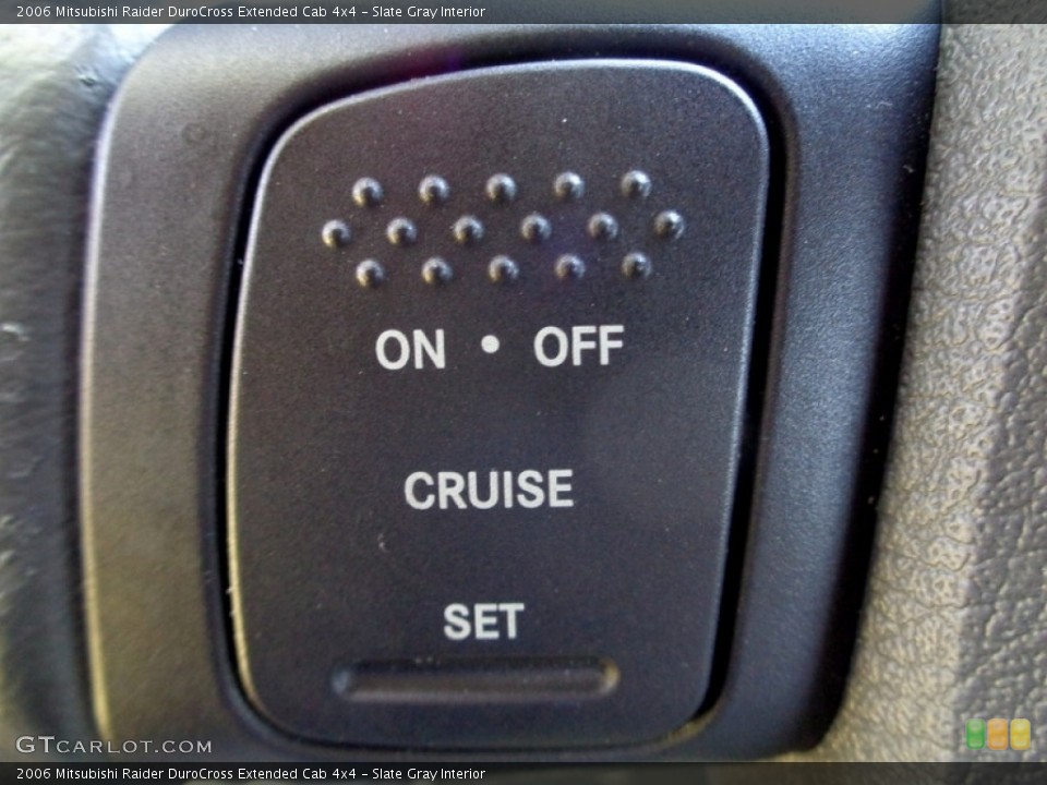 Slate Gray Interior Steering Wheel for the 2006 Mitsubishi Raider DuroCross Extended Cab 4x4 #143561278