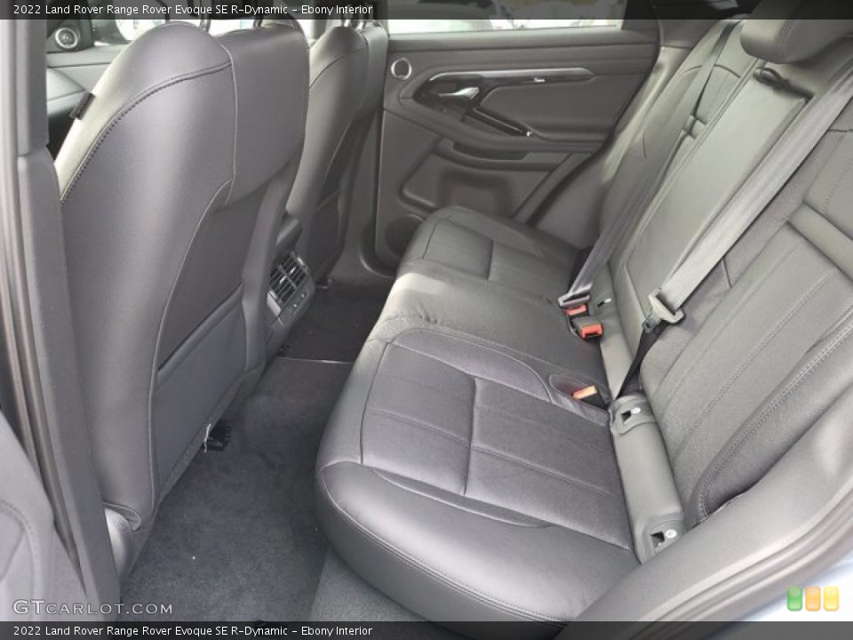 Ebony Interior Rear Seat for the 2022 Land Rover Range Rover Evoque SE R-Dynamic #143562380