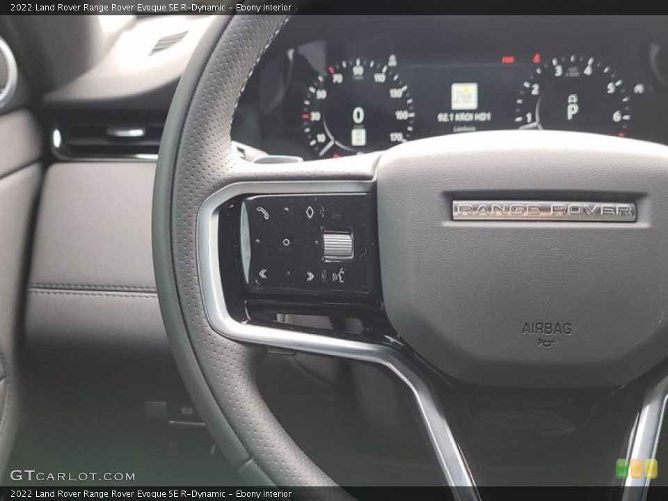 Ebony Interior Steering Wheel for the 2022 Land Rover Range Rover Evoque SE R-Dynamic #143562640