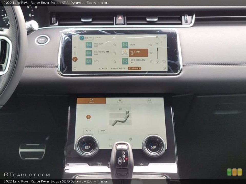 Ebony Interior Controls for the 2022 Land Rover Range Rover Evoque SE R-Dynamic #143562679