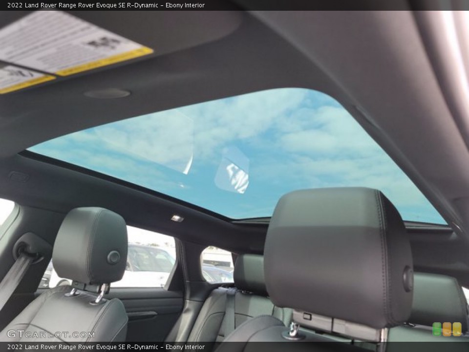 Ebony Interior Sunroof for the 2022 Land Rover Range Rover Evoque SE R-Dynamic #143562769