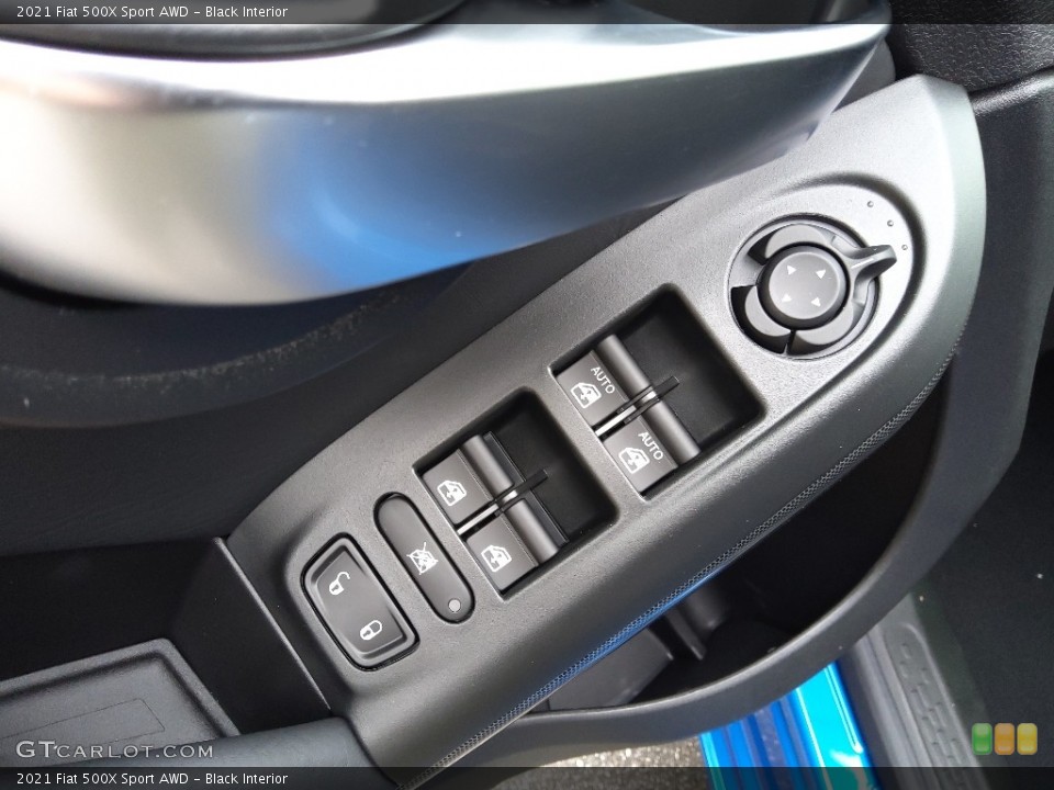 Black Interior Controls for the 2021 Fiat 500X Sport AWD #143562943