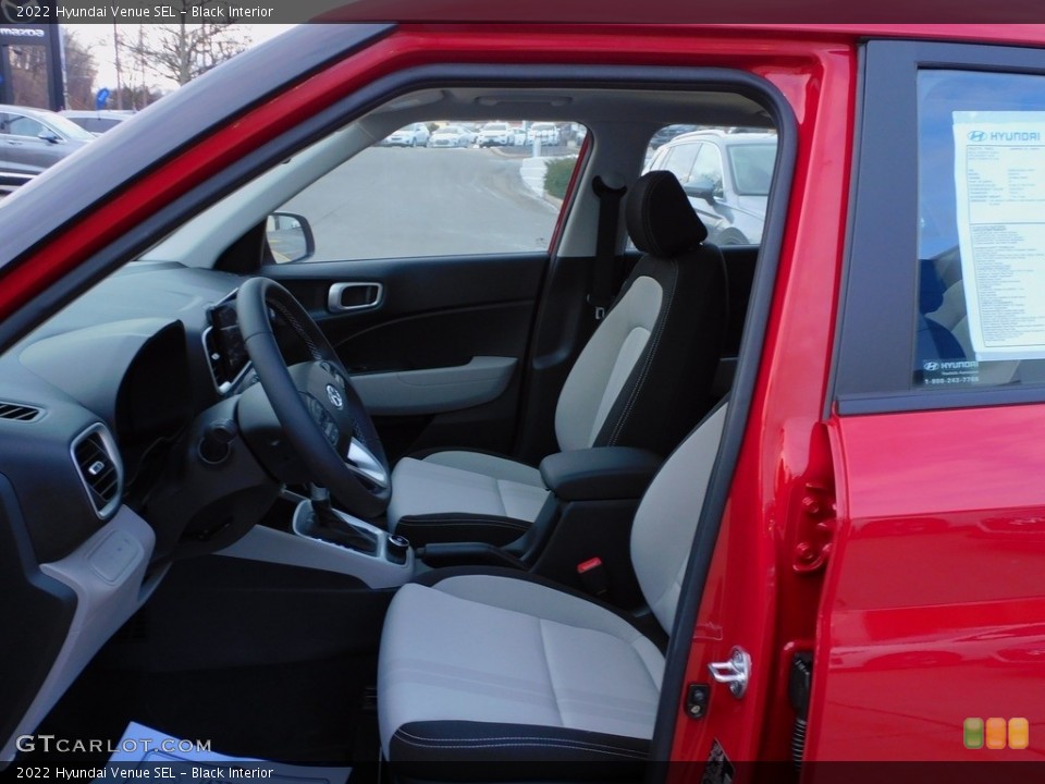 Black Interior Front Seat for the 2022 Hyundai Venue SEL #143562991