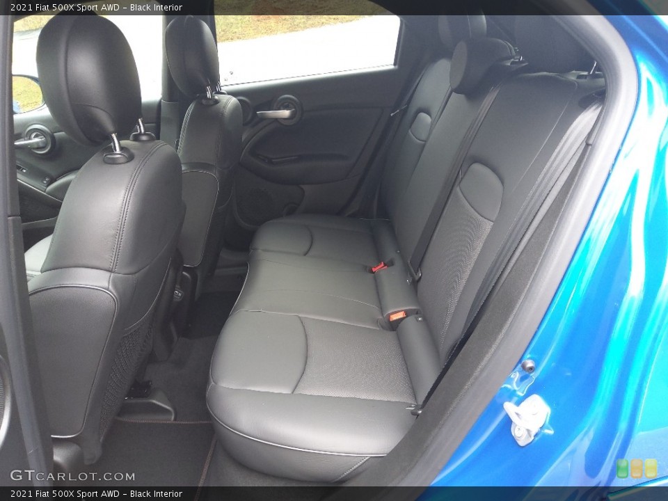 Black Interior Rear Seat for the 2021 Fiat 500X Sport AWD #143563000