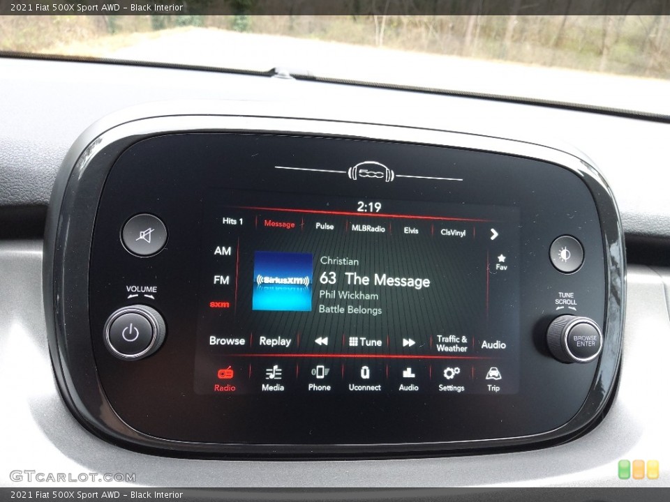 Black Interior Controls for the 2021 Fiat 500X Sport AWD #143563210