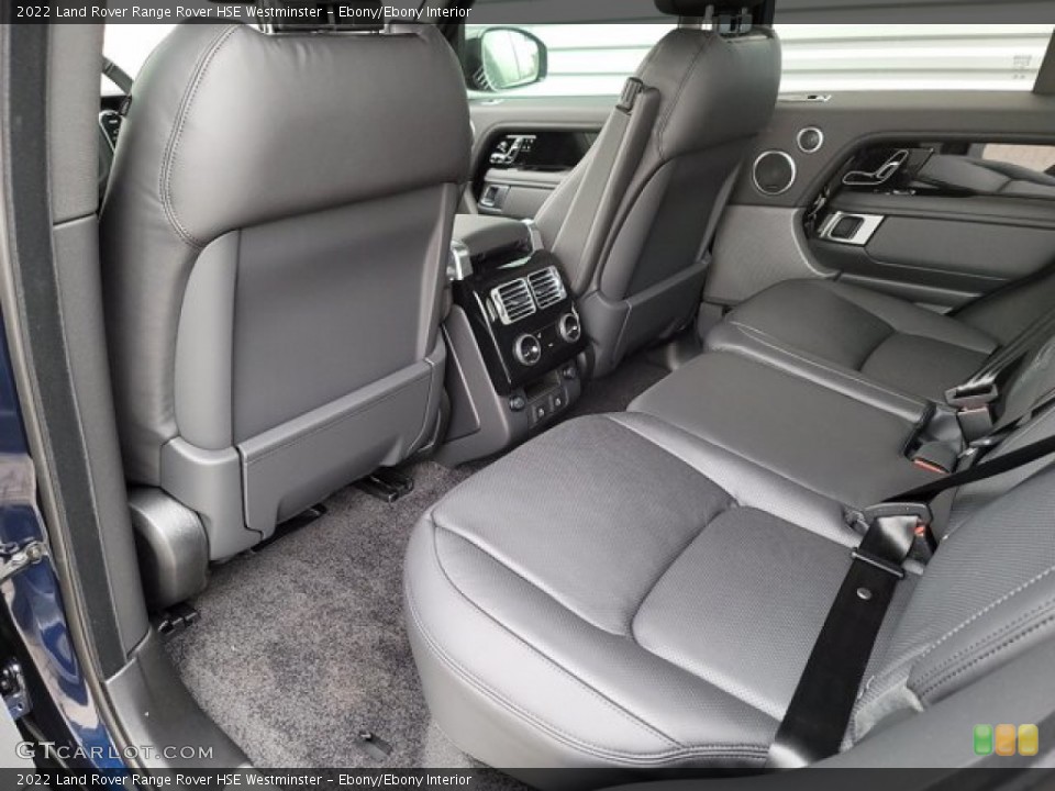 Ebony/Ebony Interior Rear Seat for the 2022 Land Rover Range Rover HSE Westminster #143564113