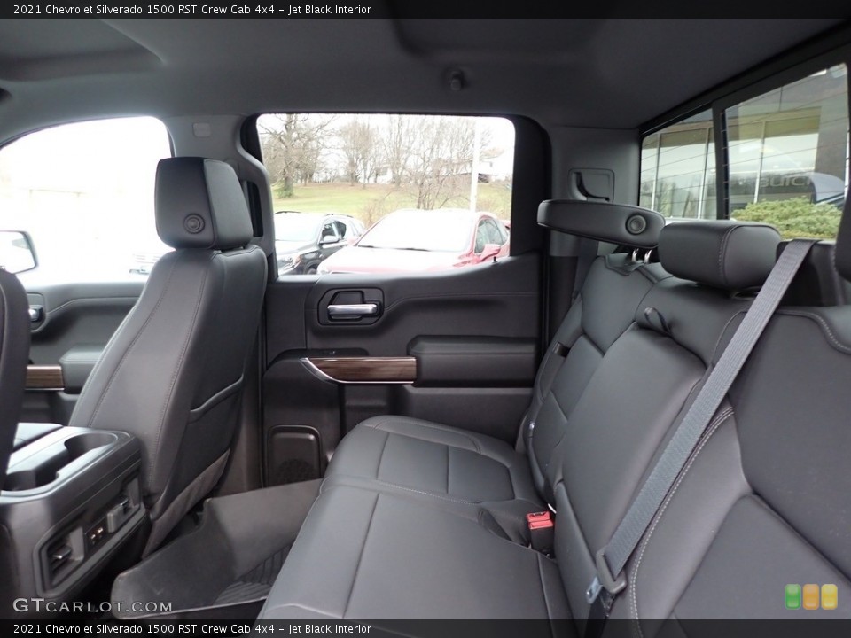 Jet Black Interior Rear Seat for the 2021 Chevrolet Silverado 1500 RST Crew Cab 4x4 #143564230