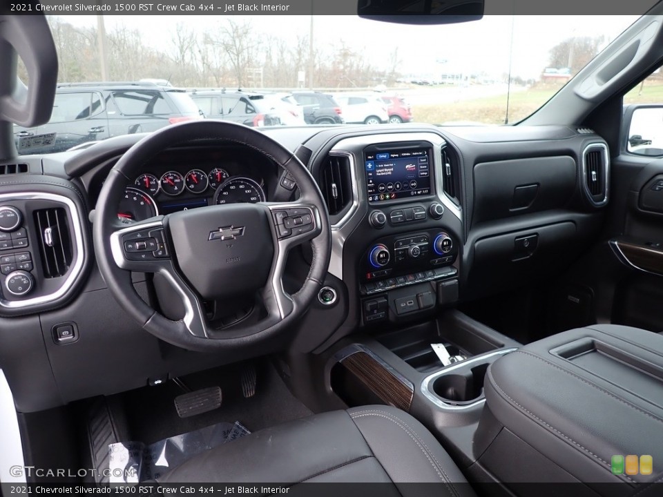 Jet Black Interior Photo for the 2021 Chevrolet Silverado 1500 RST Crew Cab 4x4 #143564251