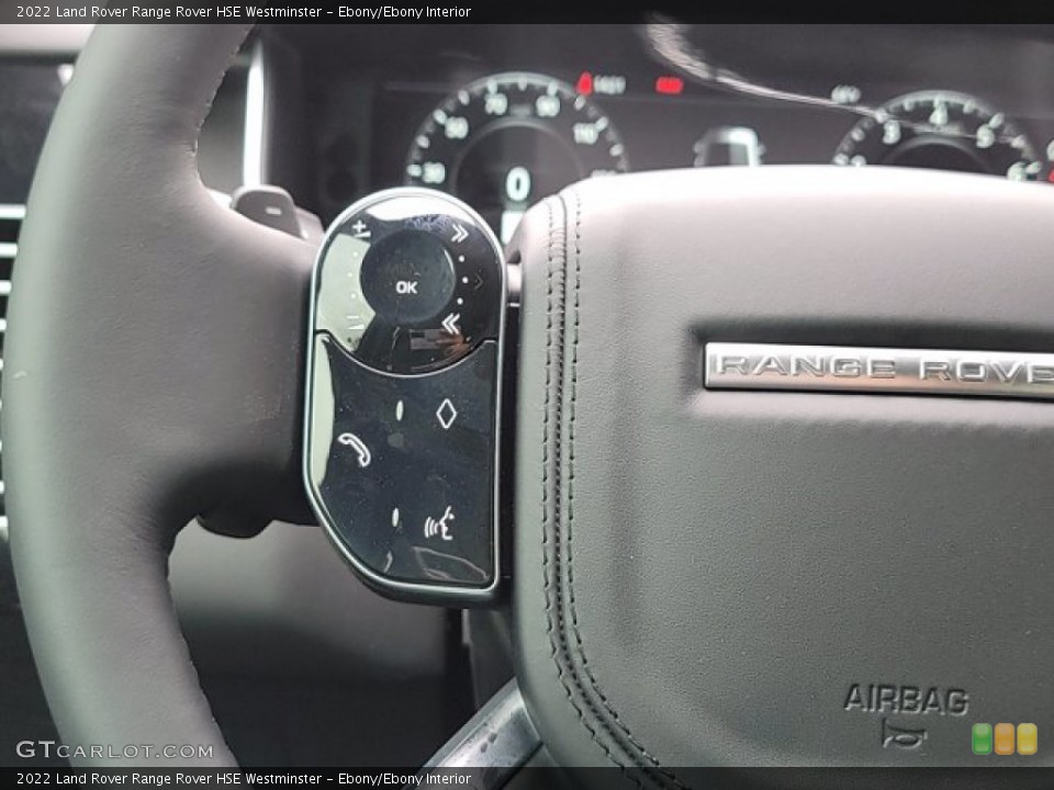 Ebony/Ebony Interior Steering Wheel for the 2022 Land Rover Range Rover HSE Westminster #143564341