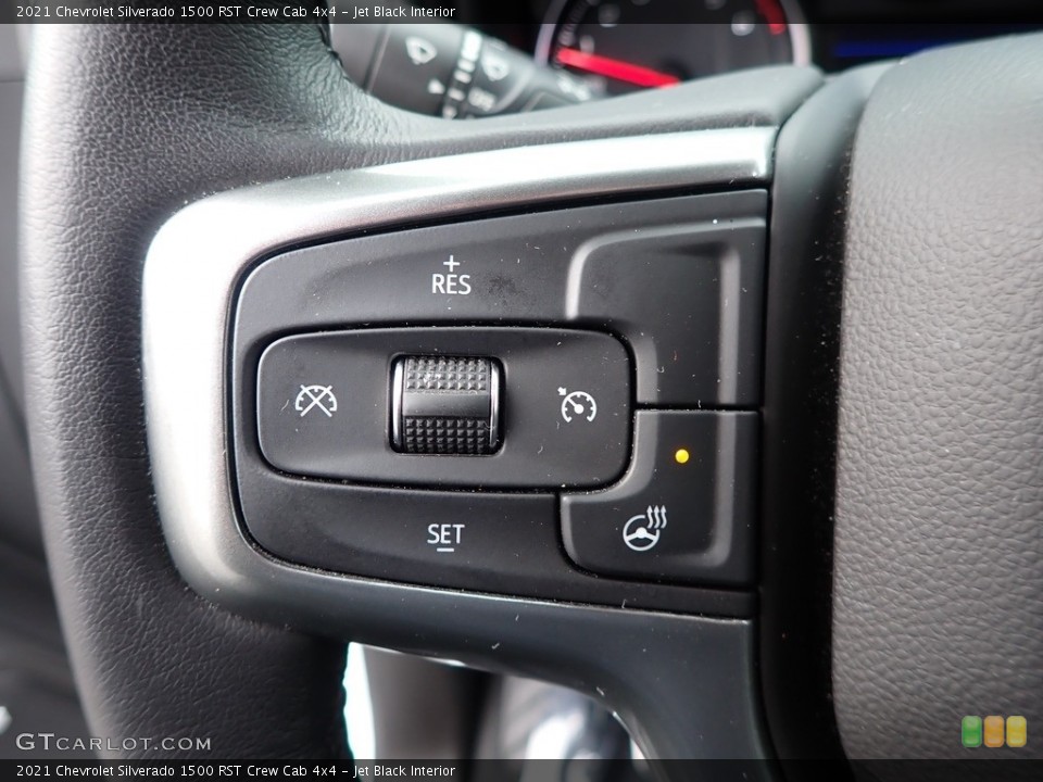 Jet Black Interior Steering Wheel for the 2021 Chevrolet Silverado 1500 RST Crew Cab 4x4 #143564377