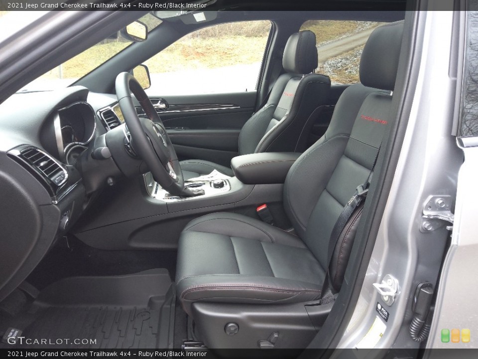 Ruby Red/Black 2021 Jeep Grand Cherokee Interiors