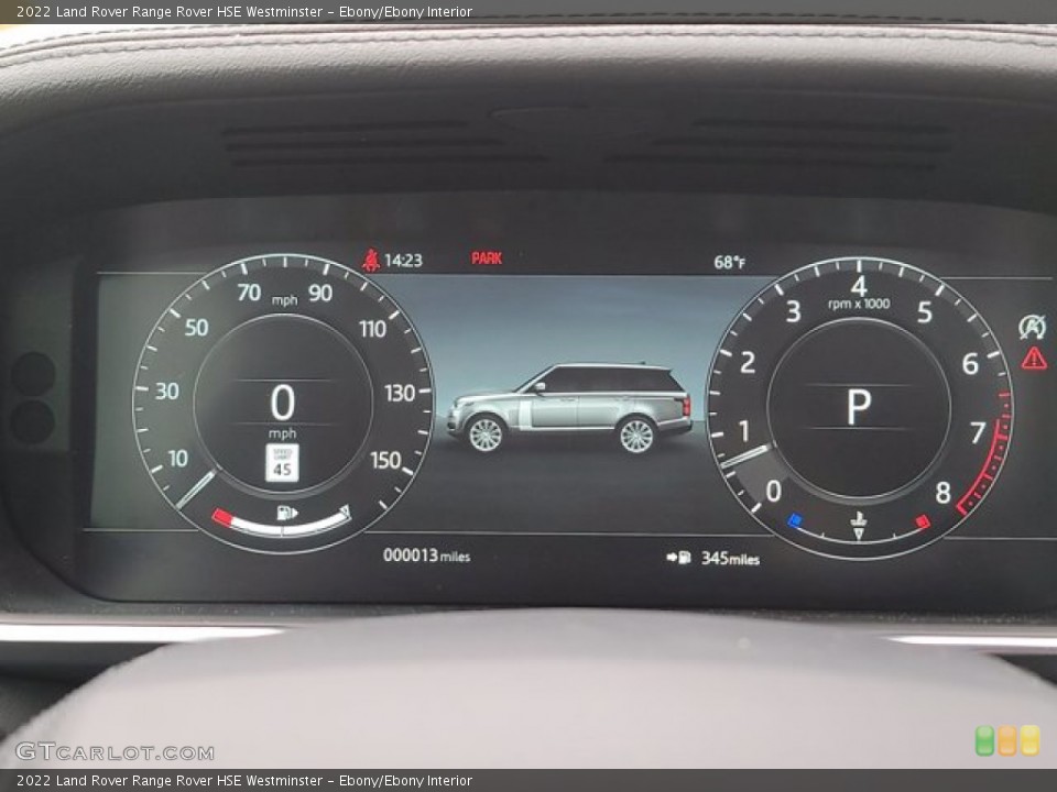 Ebony/Ebony Interior Gauges for the 2022 Land Rover Range Rover HSE Westminster #143564473