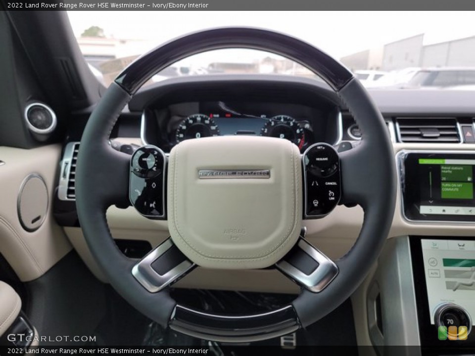 Ivory/Ebony Interior Steering Wheel for the 2022 Land Rover Range Rover HSE Westminster #143565013