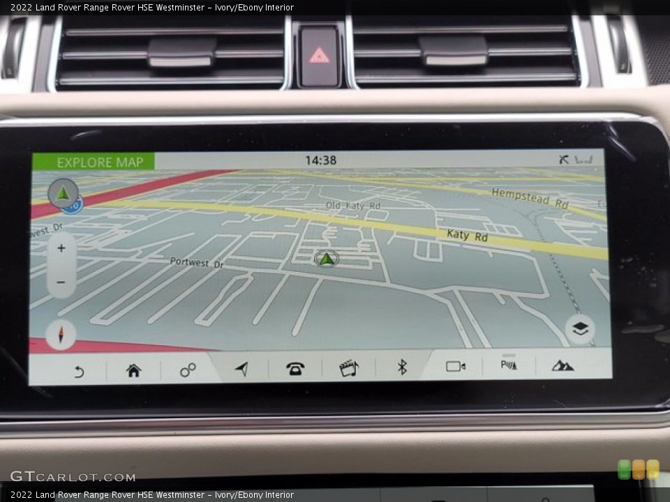 Ivory/Ebony Interior Navigation for the 2022 Land Rover Range Rover HSE Westminster #143565127