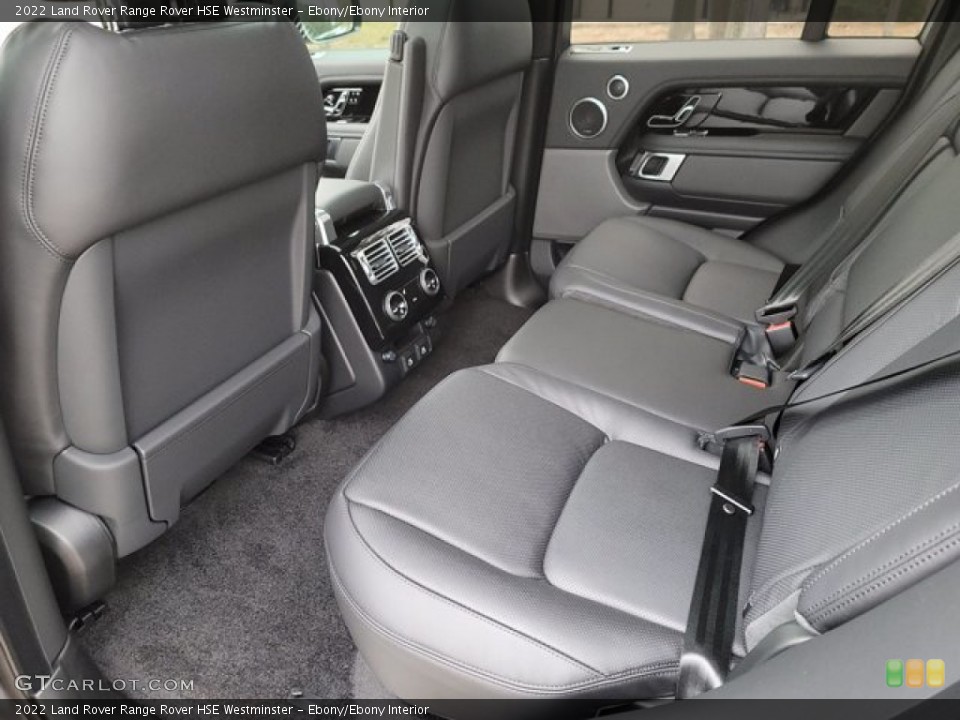 Ebony/Ebony Interior Rear Seat for the 2022 Land Rover Range Rover HSE Westminster #143565403