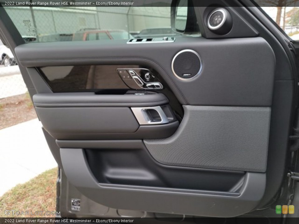 Ebony/Ebony Interior Door Panel for the 2022 Land Rover Range Rover HSE Westminster #143565574