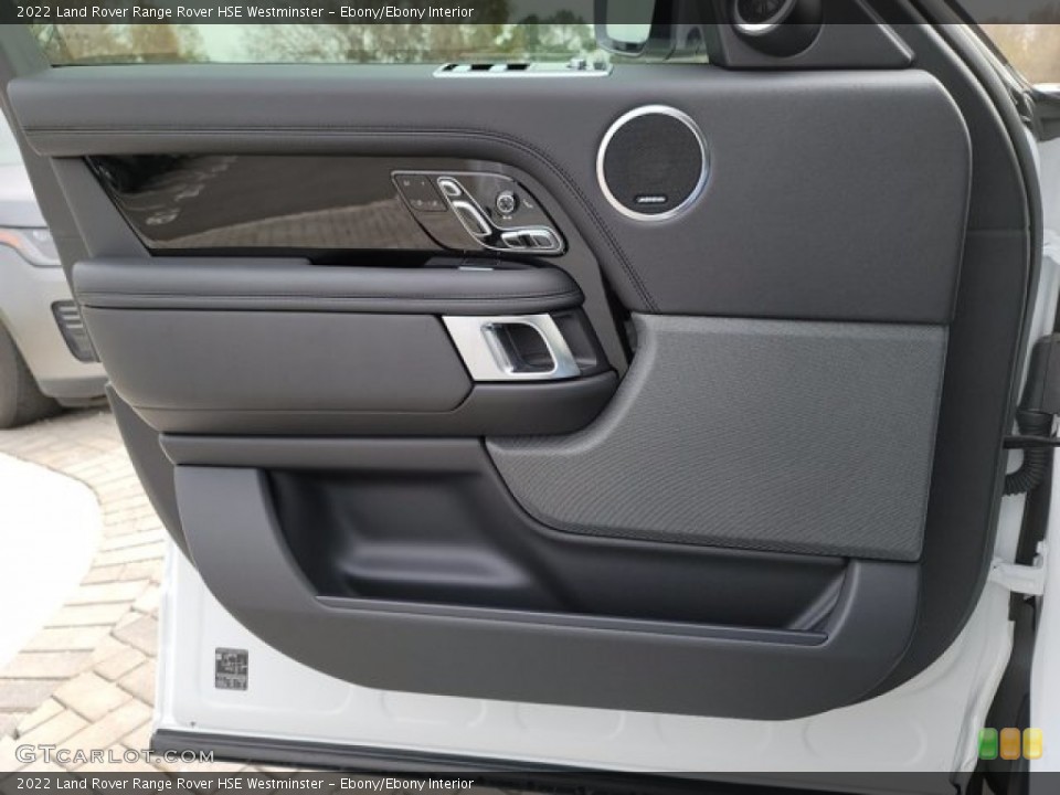 Ebony/Ebony Interior Door Panel for the 2022 Land Rover Range Rover HSE Westminster #143566726