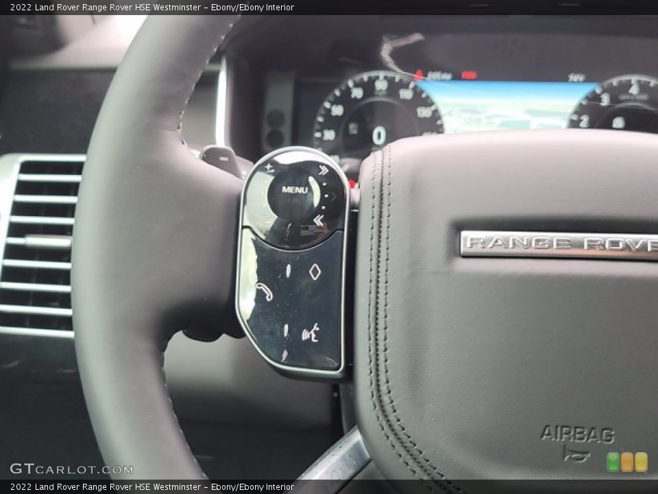 Ebony/Ebony Interior Steering Wheel for the 2022 Land Rover Range Rover HSE Westminster #143566810