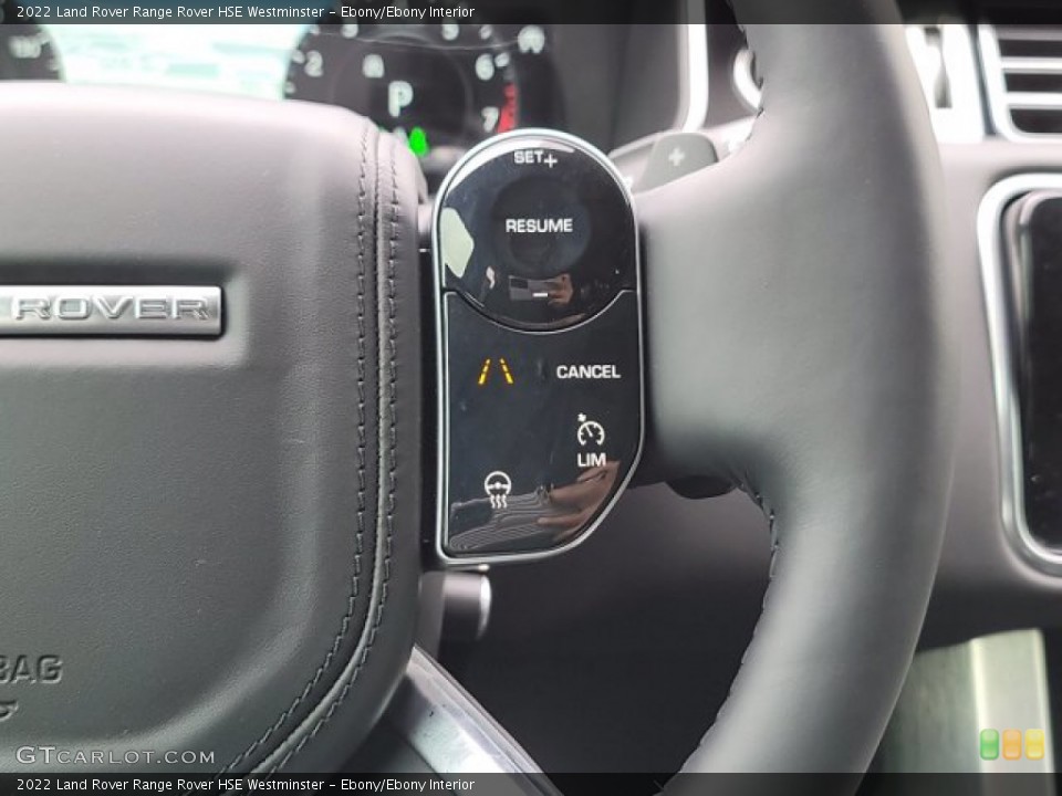 Ebony/Ebony Interior Steering Wheel for the 2022 Land Rover Range Rover HSE Westminster #143566822
